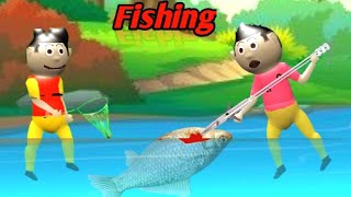 Fishing Cartoon Funny comedy😂  Pagal beta  Cartoon funny comedy  Spy king [upl. by Gary93]