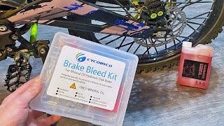 Sur Ron Brake Bleed  How To Bleed Surron Brakes [upl. by Arodaeht703]