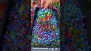 Bead asmr Colorful beads and jewelrymaking supplies oddlysatisfying beadsmakemehappycom [upl. by Prochoras710]