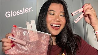 GLOSSIER ULTRA LIP REVIEW  SWATCHES [upl. by Anesuza]