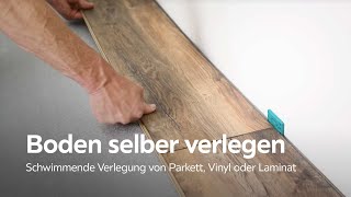 Boden schwimmend verlegen  LAMINAT PARKETT VINYL  XXXLutz [upl. by Elinet684]