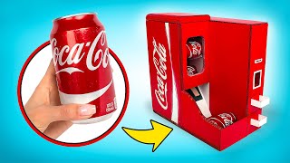 Selbstgemachter CocaColaAutomat aus Pappe 🥤 [upl. by Alamap]