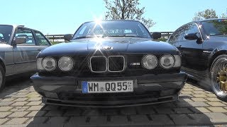 BMW M5 E34  2nd BMW M amp Classic Meeting  BMW Dealer  Stuttgart Vaihingen [upl. by Leerzej]