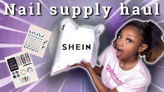 Shein nail supply haul 2021 [upl. by Ellenehc601]