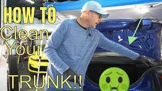 CleanDetail The Dirty Smelly Trunk Of Your Car On A BUDGET Under 500 This is how [upl. by Jillie]