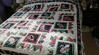 CatITude king size quilt Template quilting [upl. by Nicky]