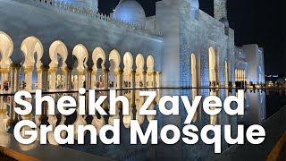 Sheikh Zayed Grand Mosque Abu Dhabi grandmosque abudhabi uae mosque uaetravel [upl. by Romulus]