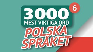 🎧 POLSKA ORD – DEL 6  300 viktigaste orden 🔔 [upl. by Dahij959]