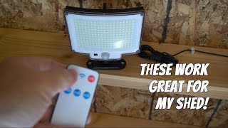 Solar Outdoor Lights Motion Sensor Review [upl. by Thom]