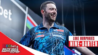 NINE DARTER Luke Humphries v Rob Cross  2024 Baltic Sea Darts Open [upl. by Cirtemed344]