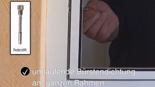 INSETTO Insektenschutzrahmen Flairline für Fenster  mit Federstifte [upl. by Caras]