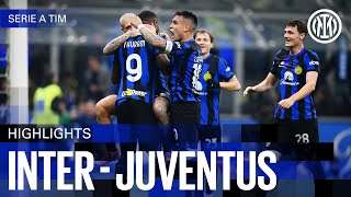 THE DERBY DITALIA IS OURS 🔥🖤💙  INTER 10 JUVENTUS  HIGHLIGHTS  SERIE A 2324 ⚫🔵🇬🇧 [upl. by Ylrebme]