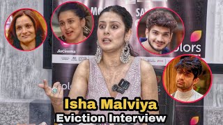 Bigg Boss17 Isha Malviya Eviction Interview Reaction on Contestants Negative Traits in BB House [upl. by Lamaaj]