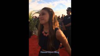 Hawaii Five0 Sunset on the Beach 2014 Red Carpet  Teilor Grubbs [upl. by Candie]