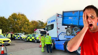 I GOT PULLED BY THE POLICE amp DVSA AT THE SAME TIME  truckertim [upl. by Noryak425]