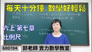 實力數學教室 600704國小六上 第七章 比例尺 [upl. by Ahsait]