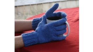 Learn to Knit Gloves Parts 19 [upl. by Immot]