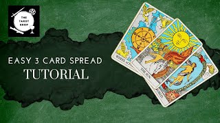 Beginner’s Tarot Spread  Easy 3 Cards [upl. by Susumu630]