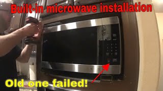 Builtin Microwave Installation Inside Kitchen Cabinet [upl. by Ahsiral]