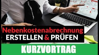 Nebenkostenabrechnung Erstellen  Nebenkostenabrechnung Prüfen  Einfach Erklärt [upl. by Seppala]