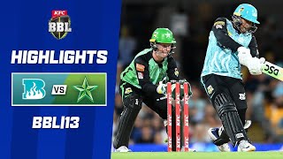 Brisbane Heat v Melbourne Stars  BBL13 [upl. by Ecertap]