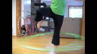 how to hoop on one leg and get your legs in and out of the hoop hooping tutorial [upl. by Adnylam]