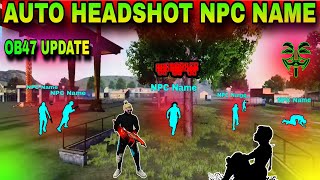 headshot hack free fire 🔥 Ob47 Update Drage headshot ff hack l Hologram  Auto headshot config file [upl. by Aehsa]