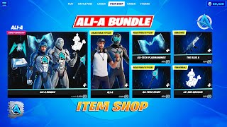 NEW AliA Bundle amp Lil Diplodocus Emote Item Shop Preview Fortnite [upl. by Rego539]