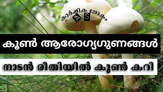 കൂൺ കറി നാടൻ രുചിയിൽ കൂൺൻറെ ആരോഗ്യഗുണങ്ങളും മനസ്സിലാക്കാം [upl. by Ainafetse357]