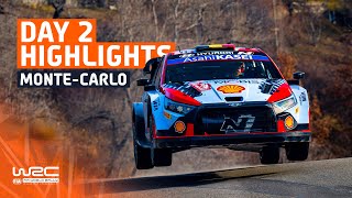 Day 2 Highlights  WRC Rallye MonteCarlo 2024 [upl. by Melc]