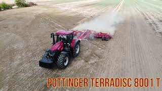 Pottinger terradisc 8001 T  POTTINGER  GDV AGRIVITI  CASE IH [upl. by Ernaline]