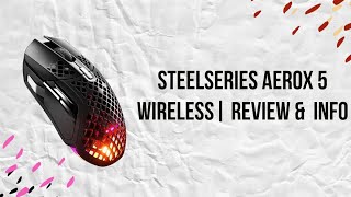 SteelSeries Aerox 5 Wireless Mouse  Worth Buying [upl. by Thalia]