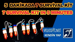 7 Survival Kit in 5 Minutes  DIY Projects  Simple survival kits [upl. by Peggir302]