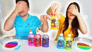 3 COLORI DI COLLA SLIME CHALLENGE [upl. by Anyaj]