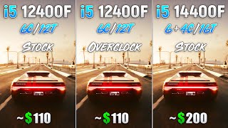 i5 14400F vs i5 12400F Stock vs i5 12400F OC  Test in 8 Games [upl. by Ahtar]