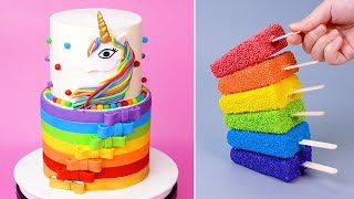 Perfect And Easy UNICORN Cake Decoration Ideas  Amazing Cake Tutorials  Cake Hacks [upl. by O'Connor]