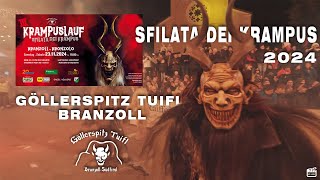 3a Sfilata dei Krampus a Bronzolo 2024 Göllerspitz Tuifl Branzoll 4K [upl. by Manchester]