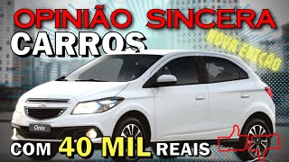 Melhores carros usados por 40 mil reais em 2021  custo benefício e manutenção barata [upl. by Anirehc]