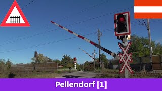 Železniční přejezdBahnübergang Pellendorf 1 A  28102023 [upl. by Eirellav]