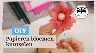 Papieren bloemen knutselen 🌸 drie varianten  Bloemen maken van papier 💐 [upl. by Calandria93]