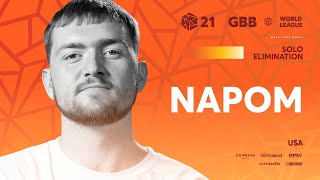 NaPoM 🇺🇸 I GRAND BEATBOX BATTLE 2021 WORLD LEAGUE I Solo Elimination [upl. by Artemla]