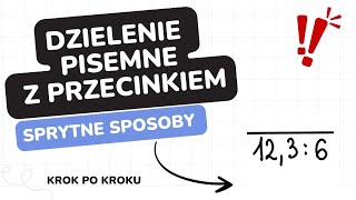 Dzielenie pisemne ułamków dziesiętnych krok po korku od zera 😍❤️ [upl. by Meekyh]