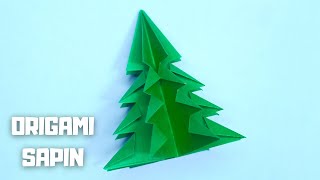 Sapin de Noël en Origami  Création DIY Facile et Décorative en Papier [upl. by Akelahs]