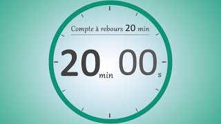 Compte à rebours 20 minutes ⏱️  Timer 20 min [upl. by Kopaz]