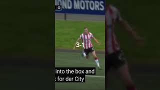 Derry City vs Drogheda United Irish League 🔥 football derrycityfc [upl. by Tressa]