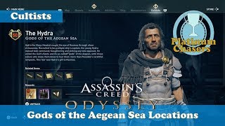 Gods of the Aegean Sea  Cultist Locations  Assassins Creed Odyssey [upl. by Gilbart]