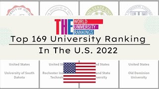 2022Top 169 US University 2022 ｜TIMES World University Ranking 2022 [upl. by Akirahc]