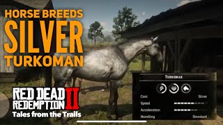 Red Dead Redemption 2 Horse Breeds Silver Turkoman [upl. by Hnah]