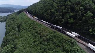 Horseshoe Curve  Remnants of July 2019 Derailments [upl. by Deibel]