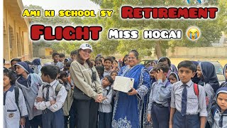 Dr madiha ki Ami k retirement Day p Flight Miss Hogai ✈️😥 [upl. by Yznyl]